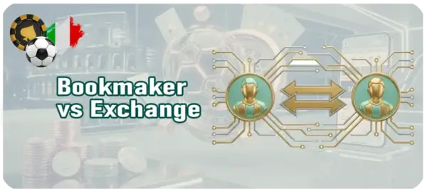 Differenza tra bookmaker tradizionali e piattaforme di betting exchange.